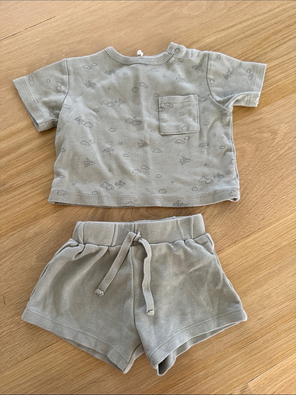 Quincy Mae Toddler Lounge Set in Sage Green